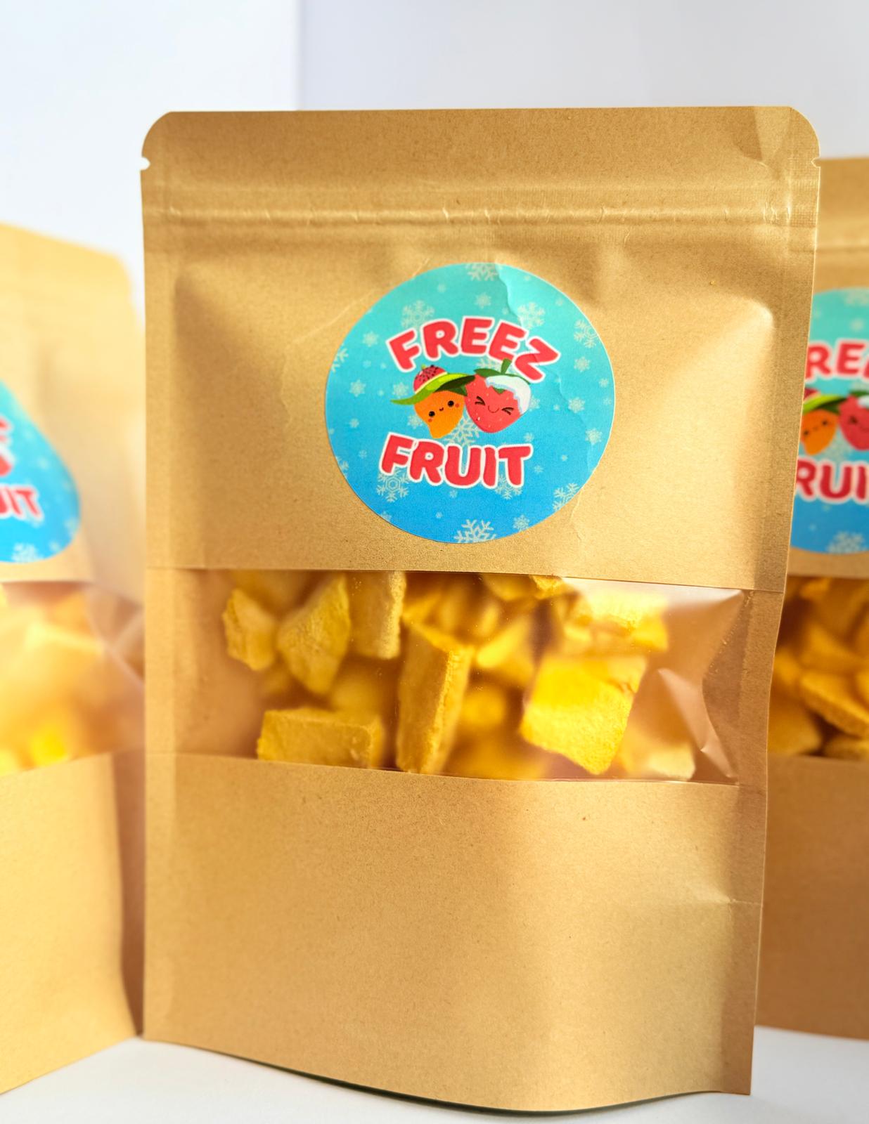 Gevriesdroogd fruit mango, close up